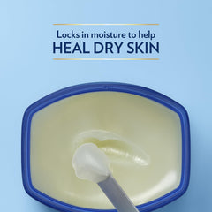 Baby skin care with Vaseline Original Healing Jelly for gentle protection.