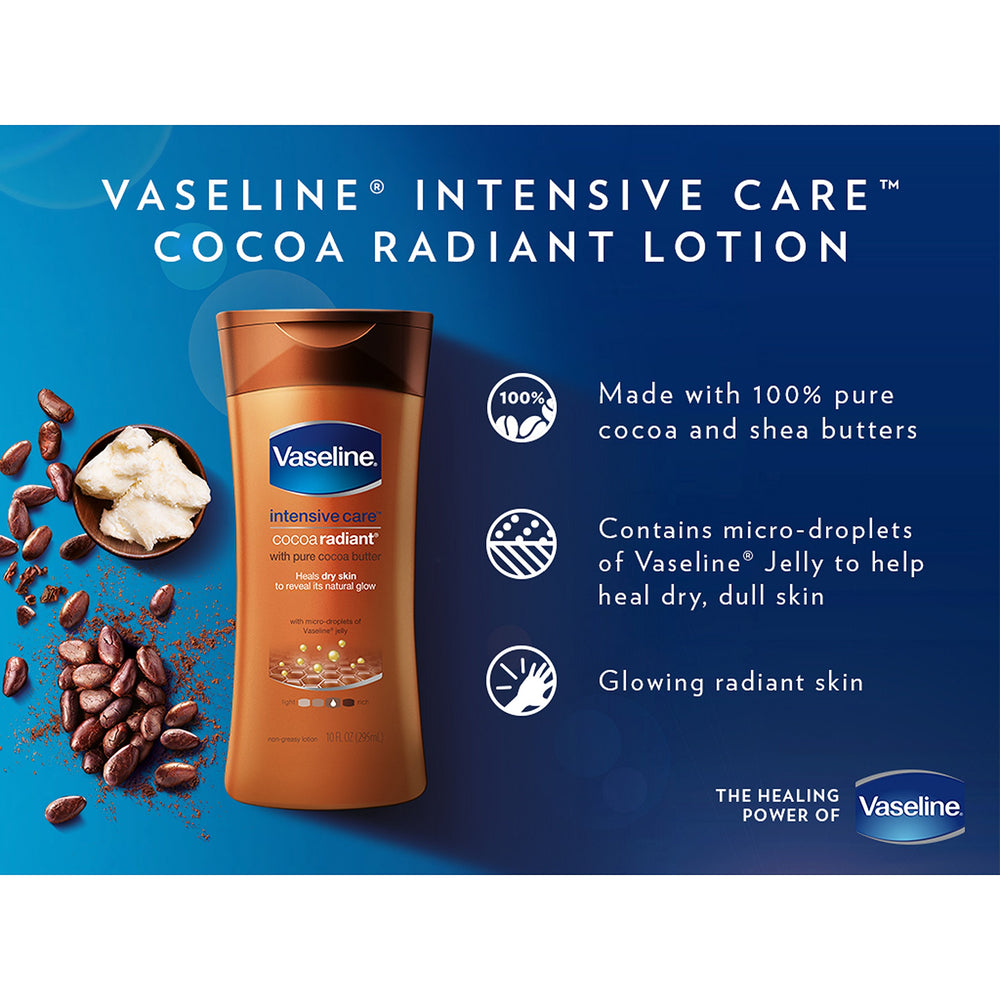 Vaseline Daily moisturization for dry skin routine.