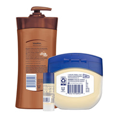Vaseline Healing Jelly Cocoa Butter jar providing targeted nourishment for dry skin
