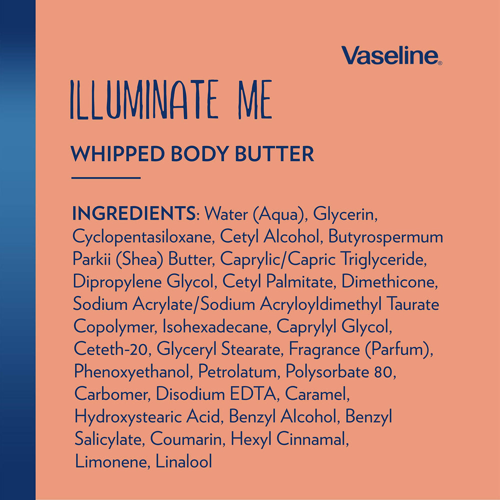 Vaseline Illuminate Me two-piece set on skin for subtle glow.