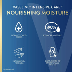 Four-pack carton of Vaseline Intensive Care Essential Healing lotion