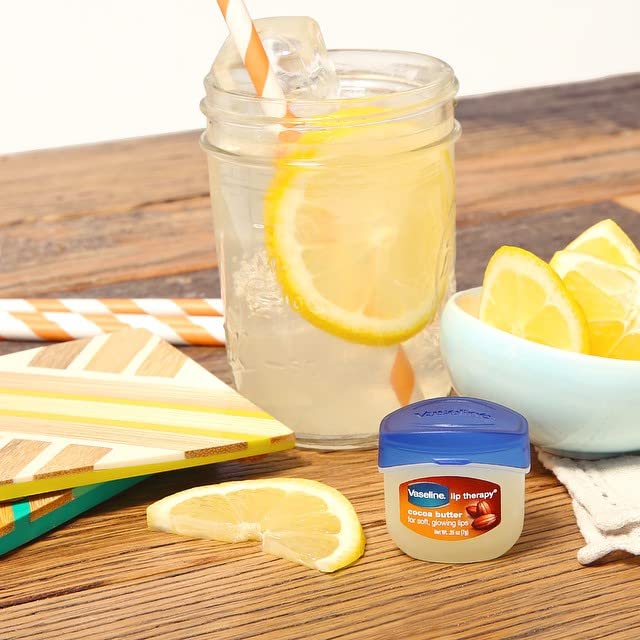 Vaseline Lip Therapy Cocoa Butter collection pack arranged for display.