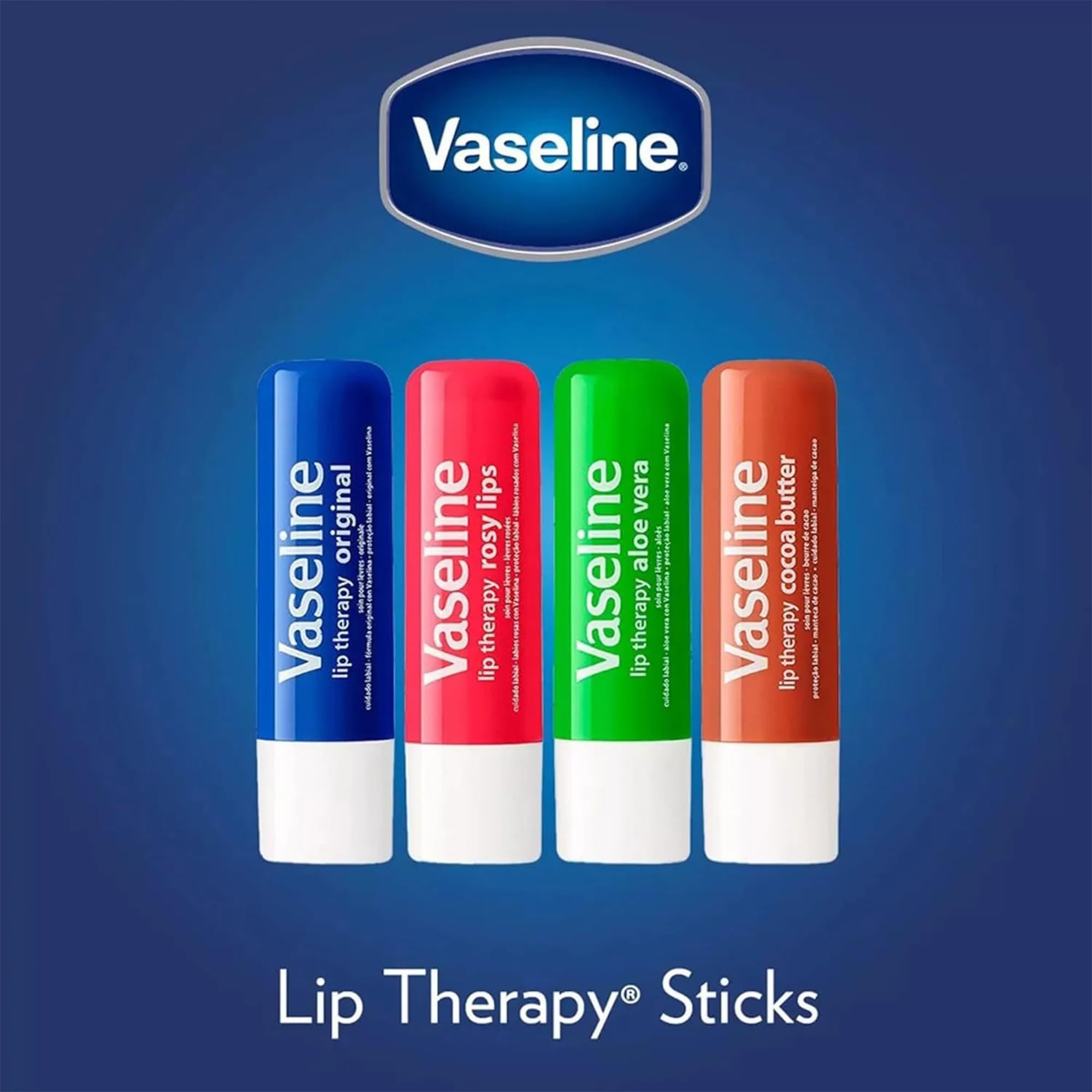 Lips stay moisturized on the go with Vaseline Lip Therapy.