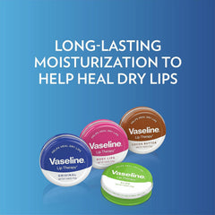 Three Vaseline Lip Therapy Rosy Lips tins in packaging for sharing