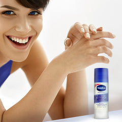 Lotion texture close-up showing smooth, fast-absorbing finish