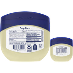 Vaseline Original Healing Jelly mini jars for travel skincare on the go.