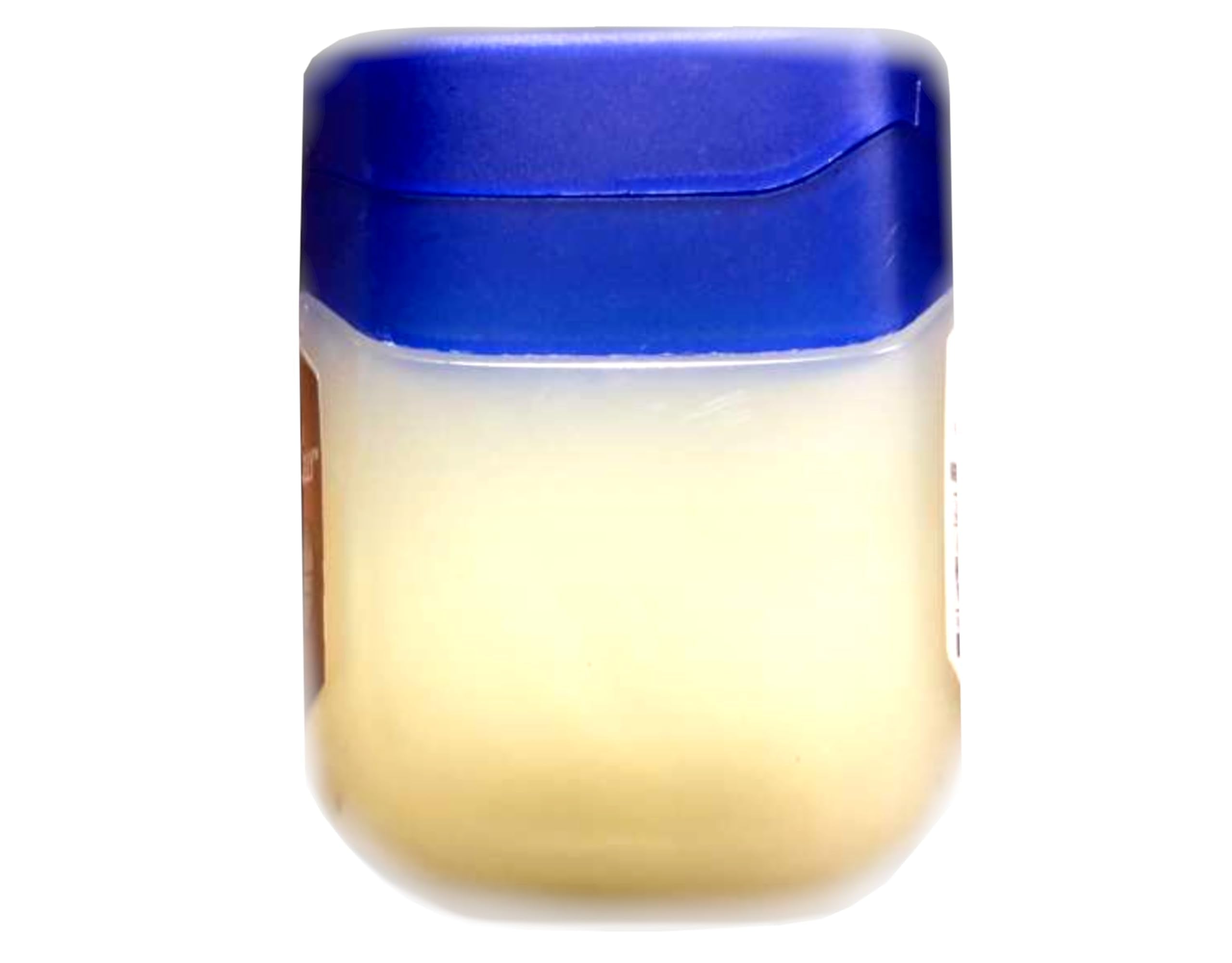 Close-up of creamy Vaseline jelly texture for skin protection.