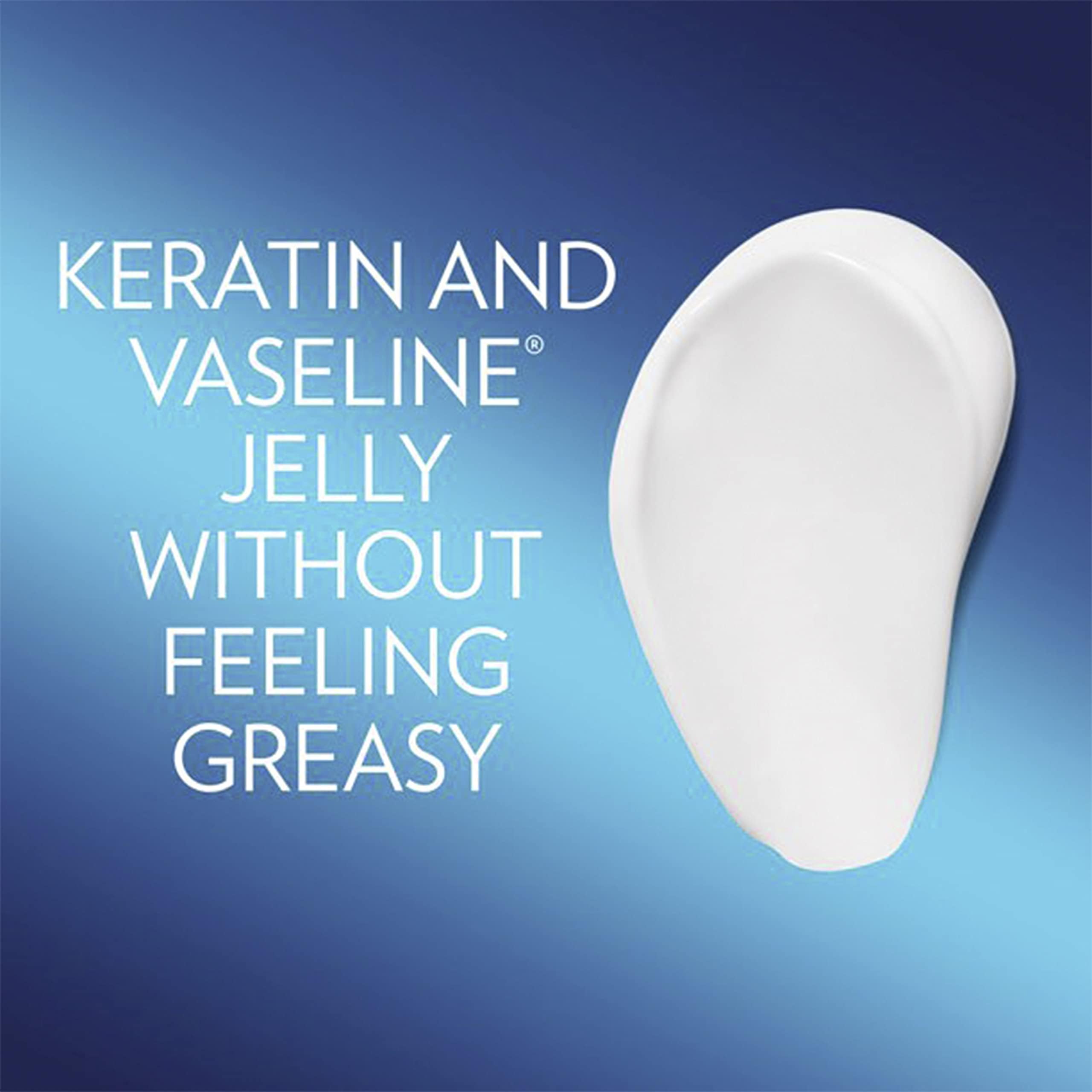 Vaseline Petroleum Jelly moisture lock to protect skin after washing.