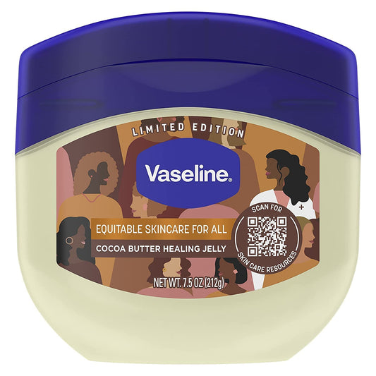 Vaseline Rich Conditioning Cocoa Butter jar; creamy moisture for skin