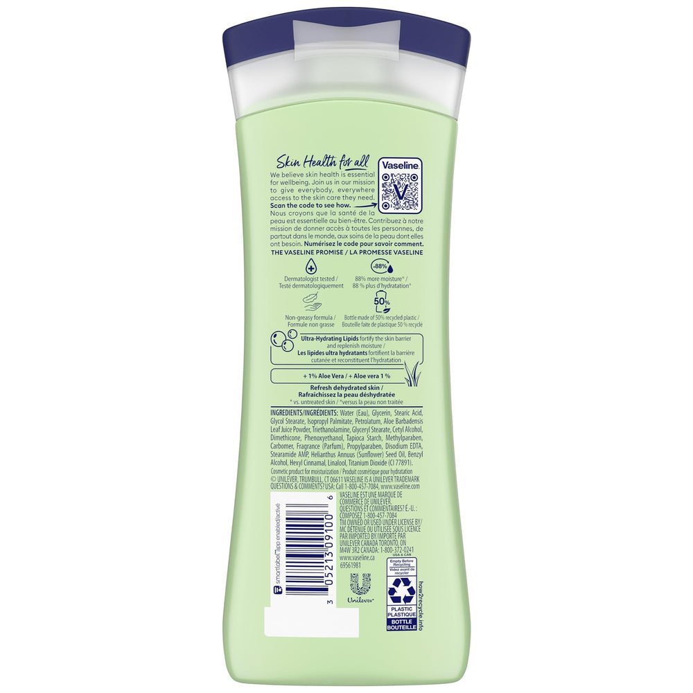 Vaseline Soothing Hydration hand application demonstrates fast-absorbing moisture