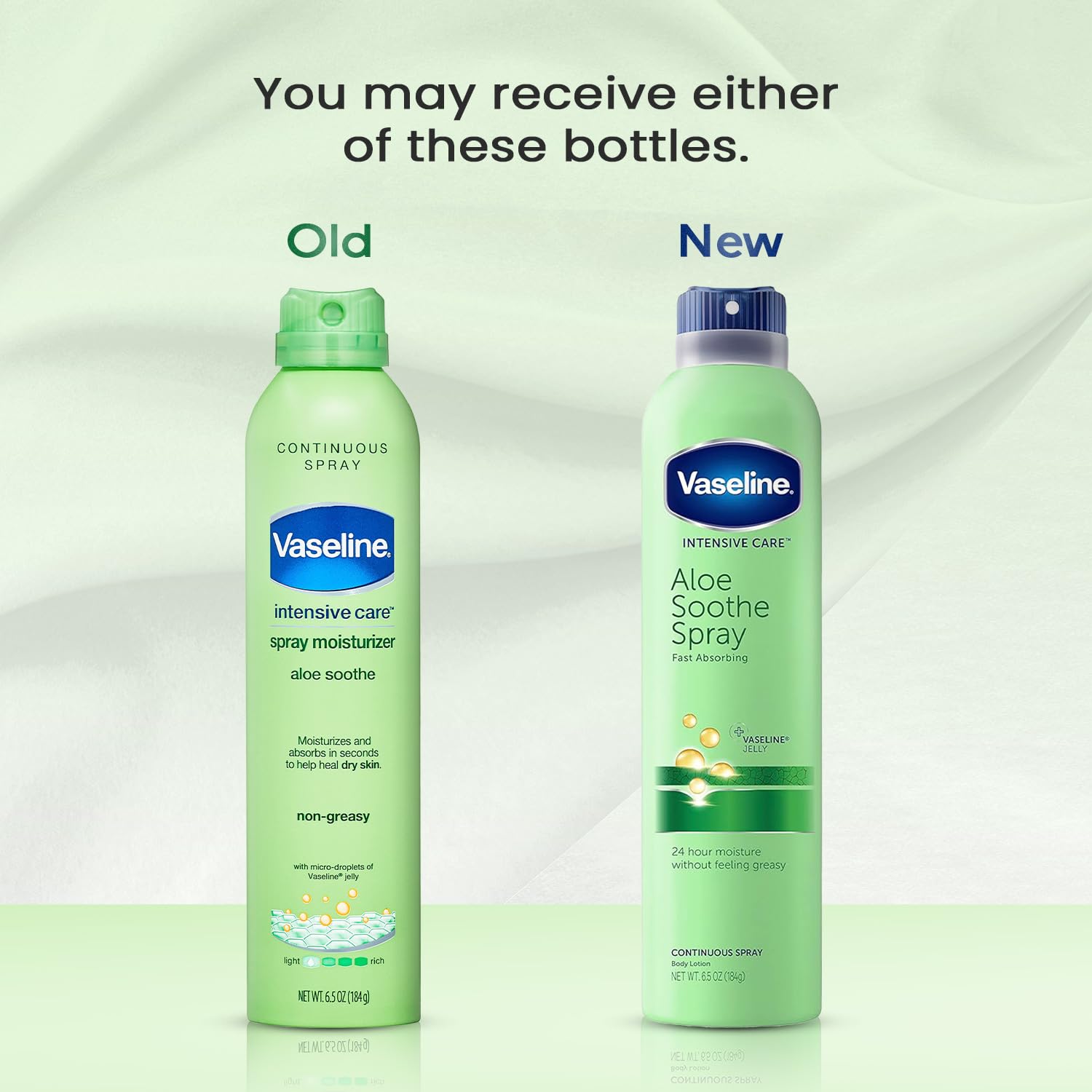 Vaseline Variety 2-pack display emphasizes convenient, all-over moisturizers for daily use.