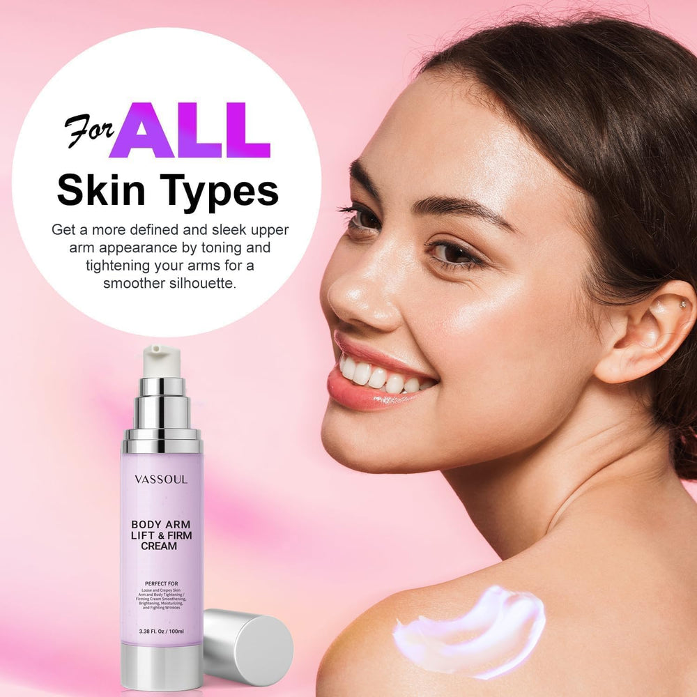 Silky, hydrated skin after applying VASSOUL Arm Cream