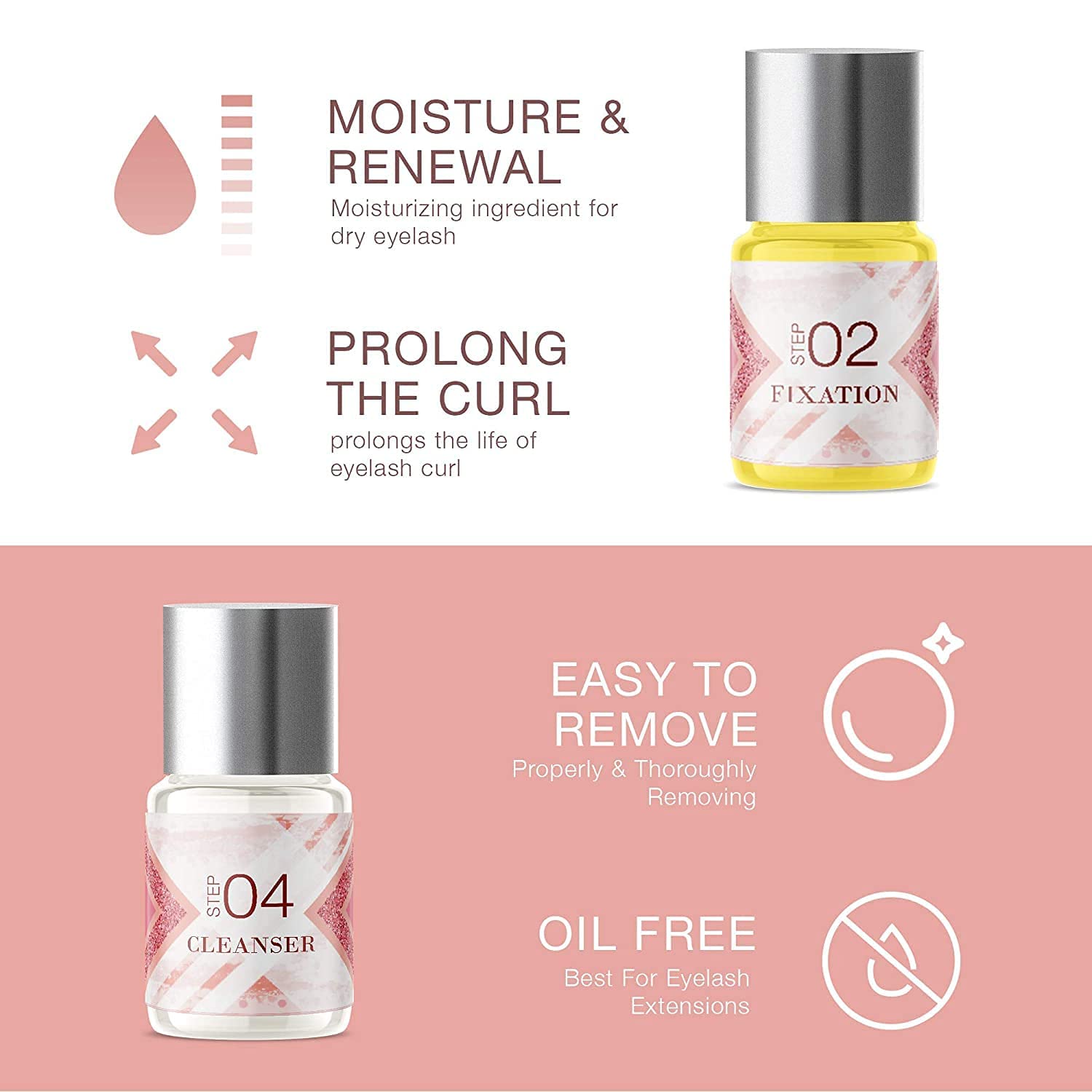 VASSOUL nutrition solution nourishes lashes after lifting