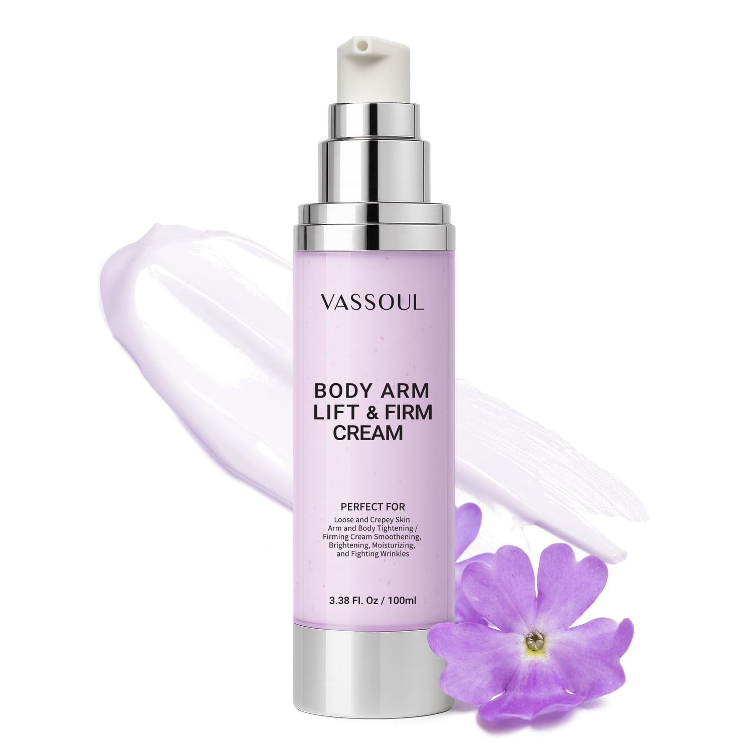 VASSOUL Lift and Firm Arm Cream bottle for firming and hydration