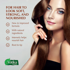 Vatika Naturals Cactus Enriched Hair Oil on dry, damaged hair strands