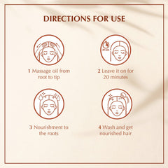 Vatika Naturals Cactus Enriched Hair Oil applied to scalp for nourishment