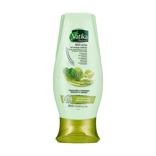 Vatika Naturals Moisturizing Conditioner bottle view showing product for smooth, hydrated hair