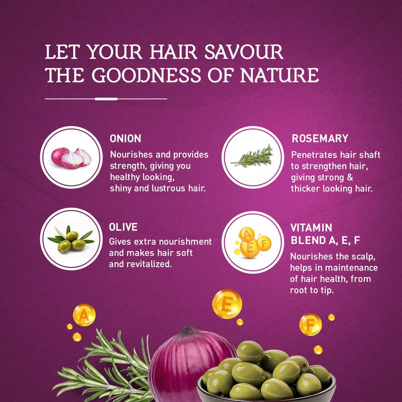 Vatika Naturals Multivitamin Hair Oil application being massaged into hair.