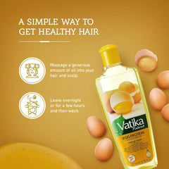 Vatika Naturals Natural Fusion ingredient closeup signals pure, additive-free hair care.