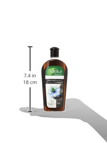 Vatika Naturals blend with coconut, almond, olive oils for nourishment.