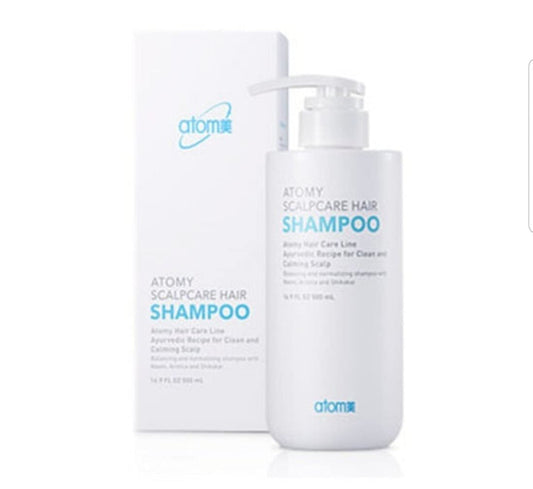 VAU Atomy scalp care shampoo bottle ready for daily refreshing cleanse.