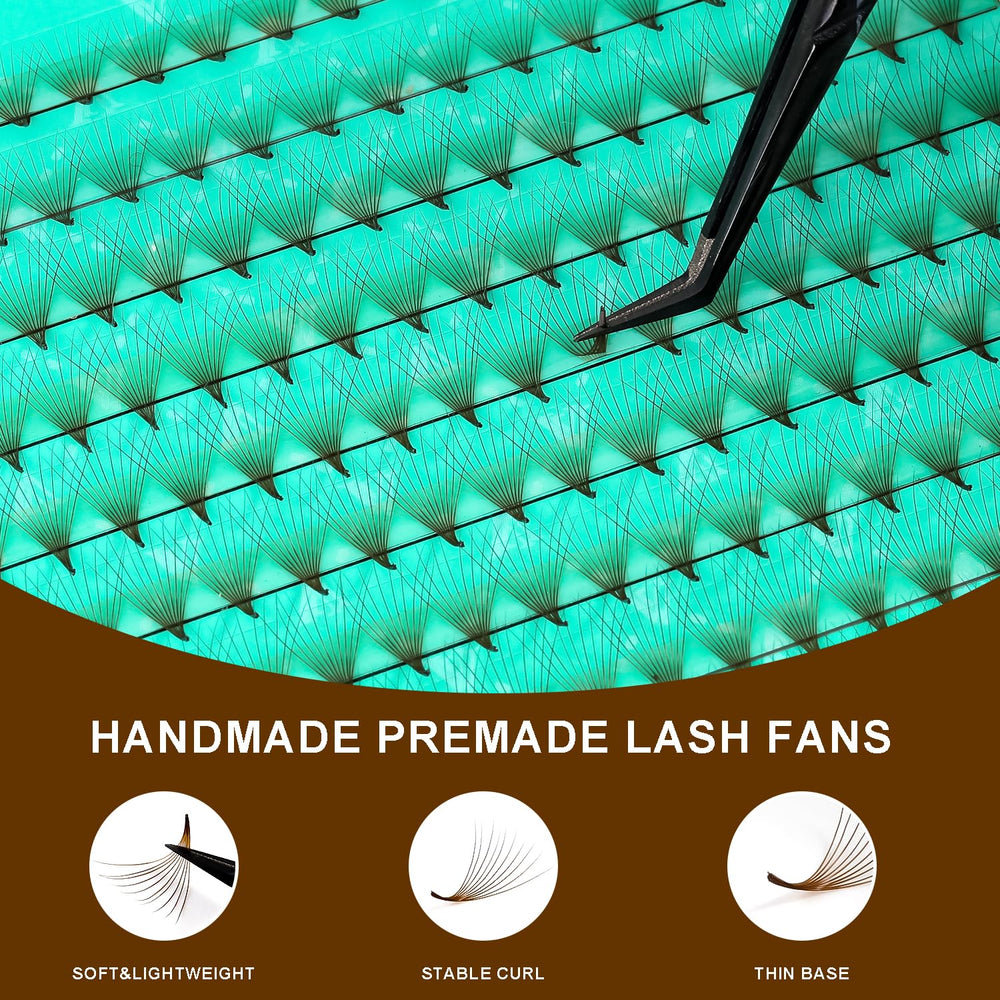 VAVALASH 320 brown fans with middle stem and pointed base for stable placement