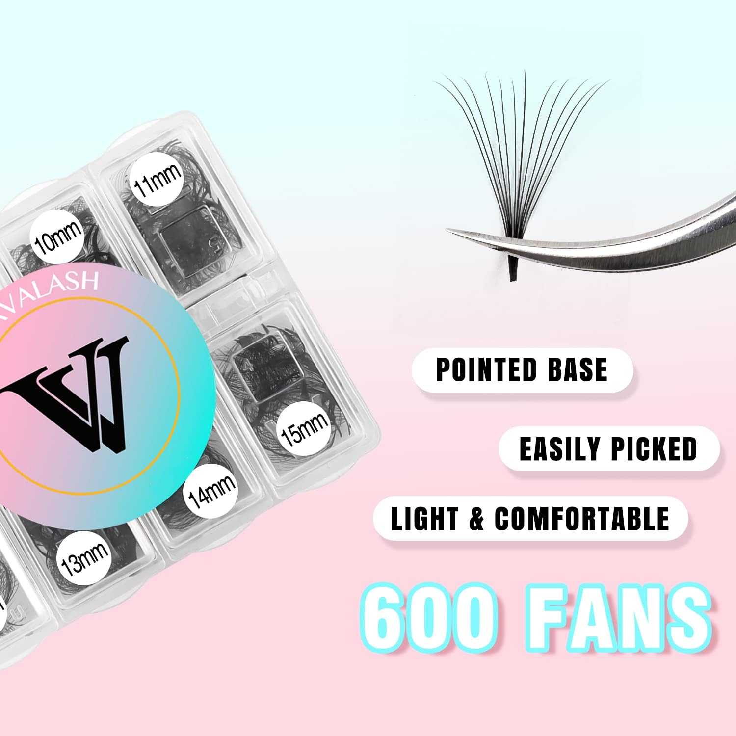 VAVALASH 600 fans 9mm grid packaging ensures efficient workflow and consistent results.