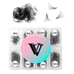 VAVALASH 600 fans premade loose fans box offers natural, lightweight lash extensions.