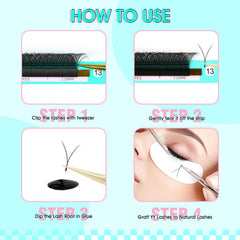 VAVALASH 8D W-shape lashes matte black finish for bold look.