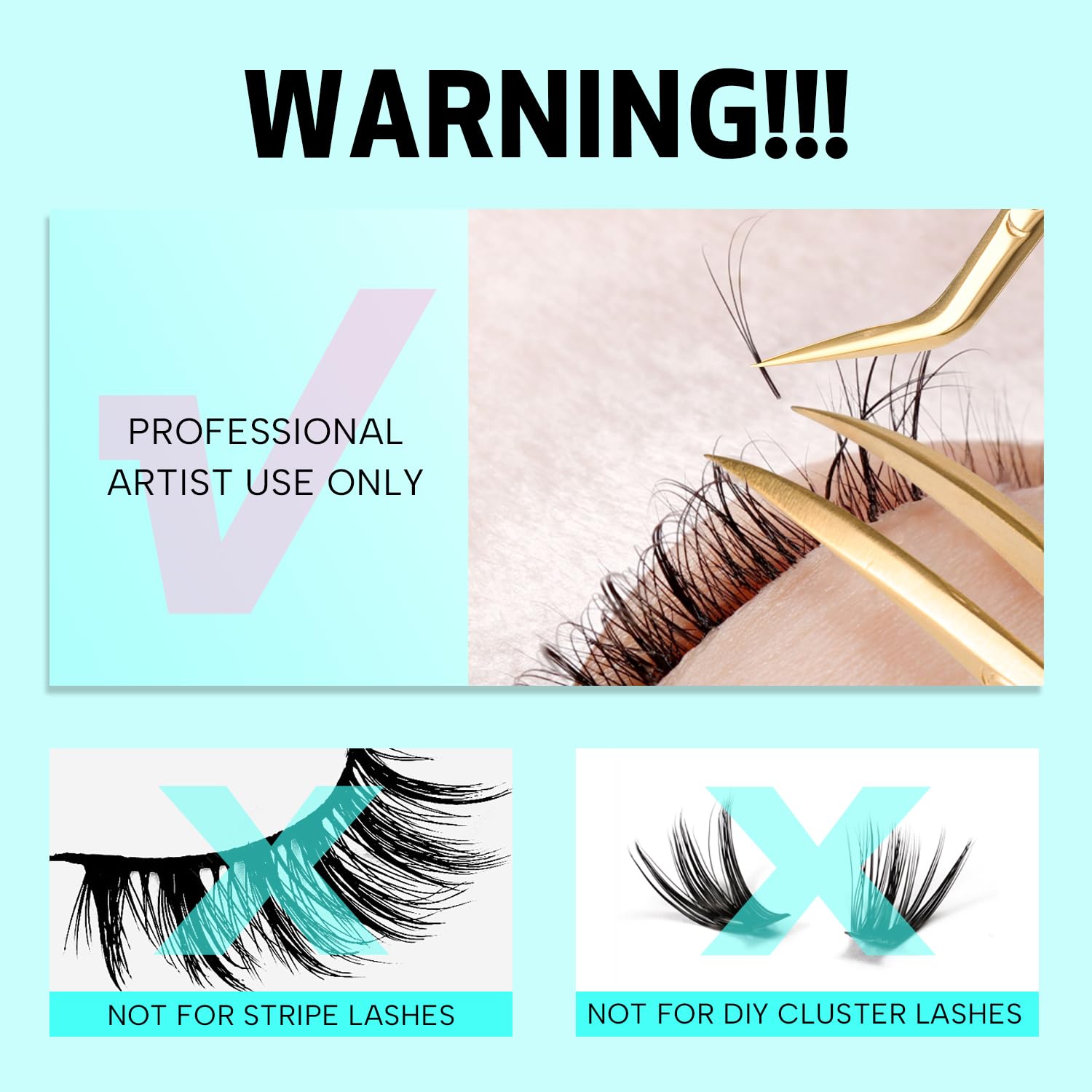 VAVALASH Power black glue creates seamless lashes with no visible residue.