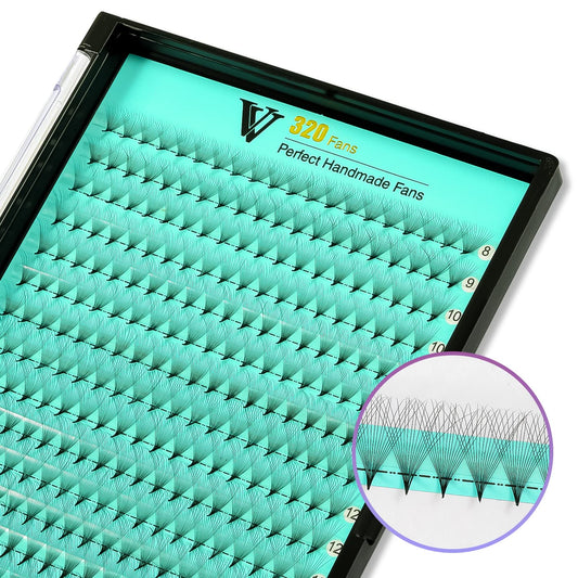 VAVALASH 20D premade fans show lightweight design for comfortable wear.