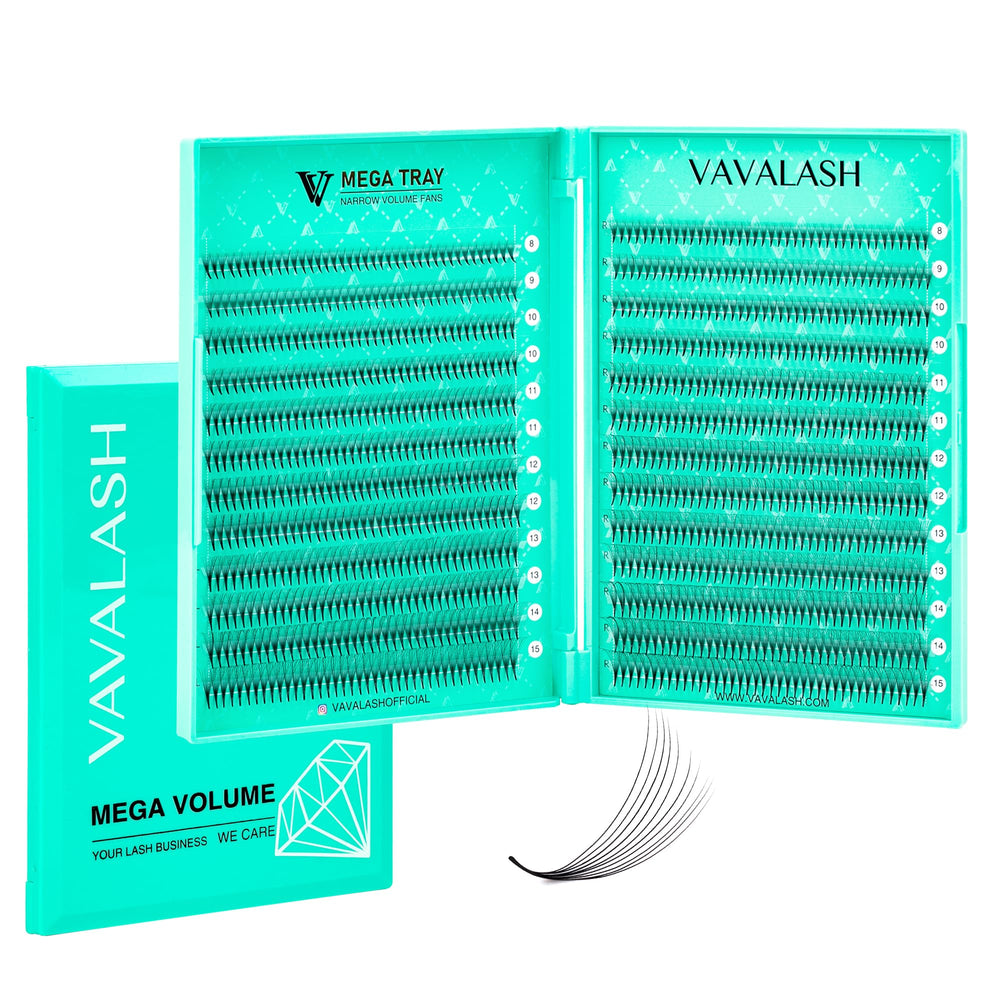 VAVALASH premade fans 6D-16D with 0.05/0.07 thickness for dramatic volume.