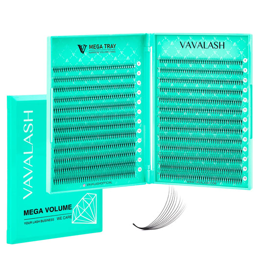 VAVALASH premade fans 6D-16D with 0.05/0.07 thickness for dramatic volume.