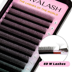VAVALASH soft black PBT premade fans highlighting gentle, lightweight comfort.