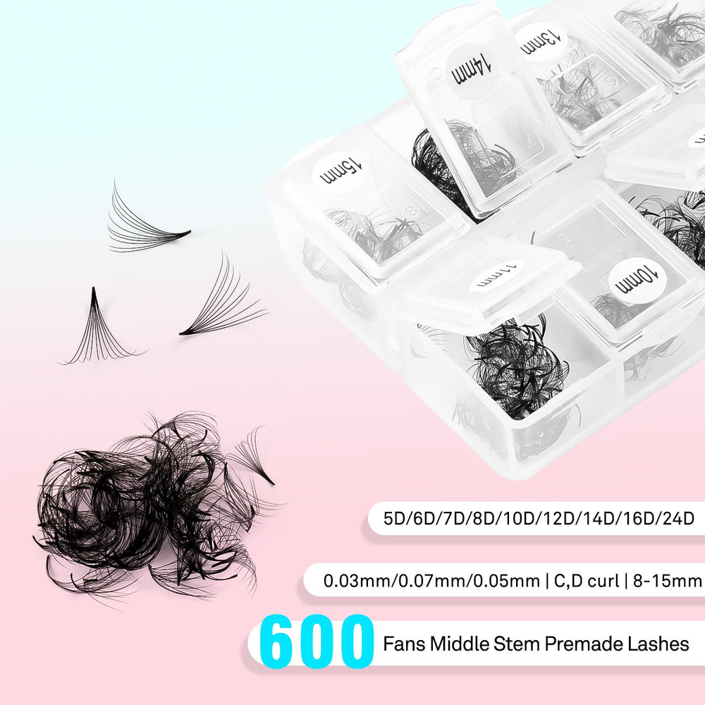 VAVALASH premade loose fans feature manual bake for a stable curl.