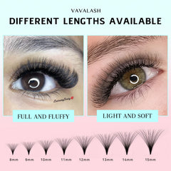 VAVALASH stable curl close-up demonstrates lasting lash extension potential