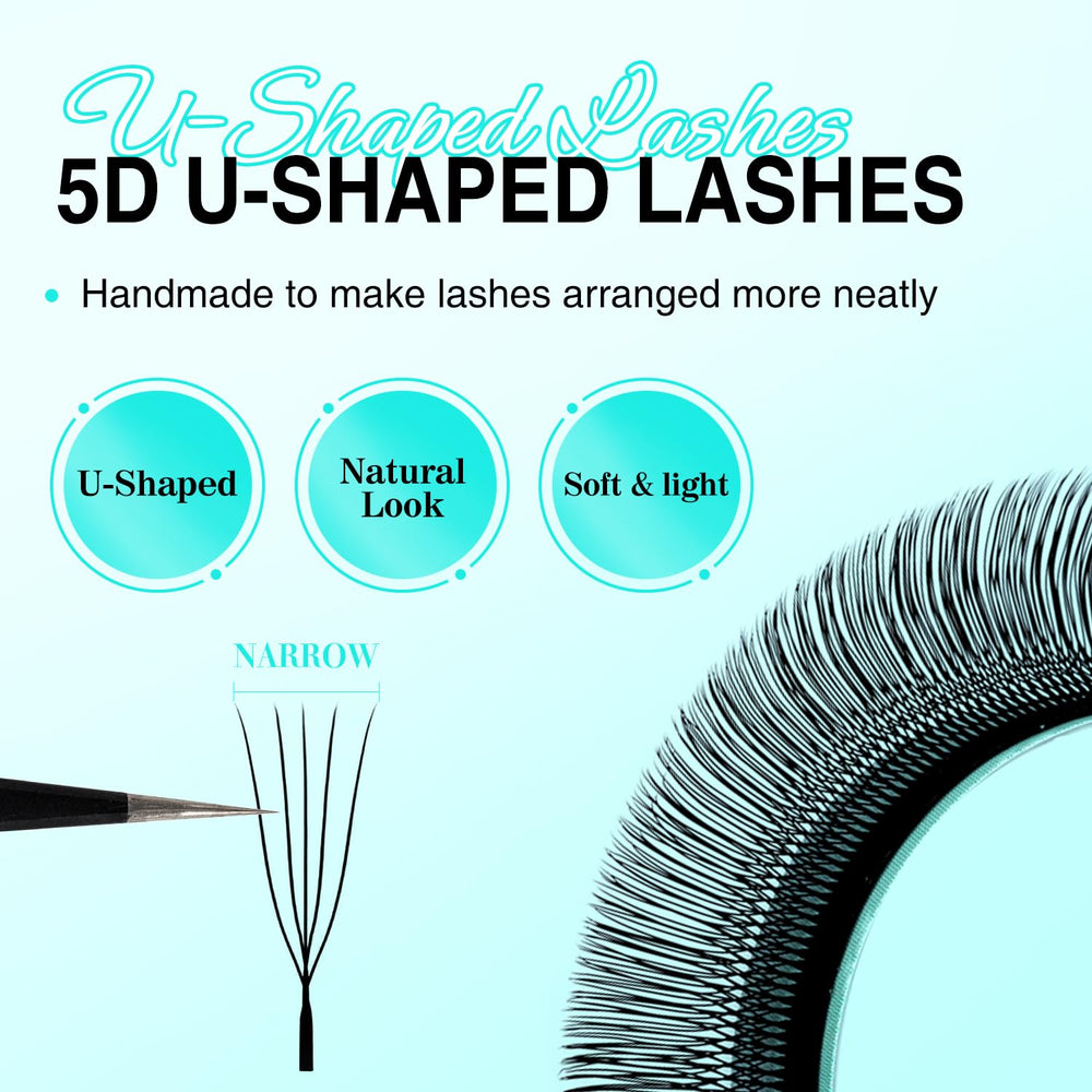 VAVALASH UU lash fans forming compact 5D clusters for fluffy volume.