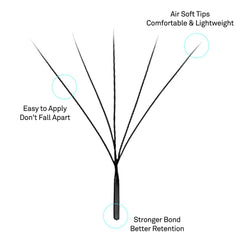 VAVALASH W-shaped fans offer stronger retention due to extended stem