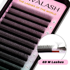 VAVALASH premade fans being peeled from the strip for quick, consistent application.
