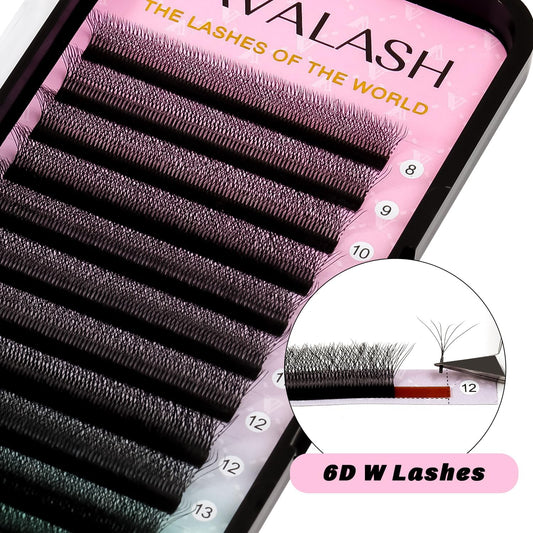 VAVALASH W-shaped lashes in matte black close-up show bold volume