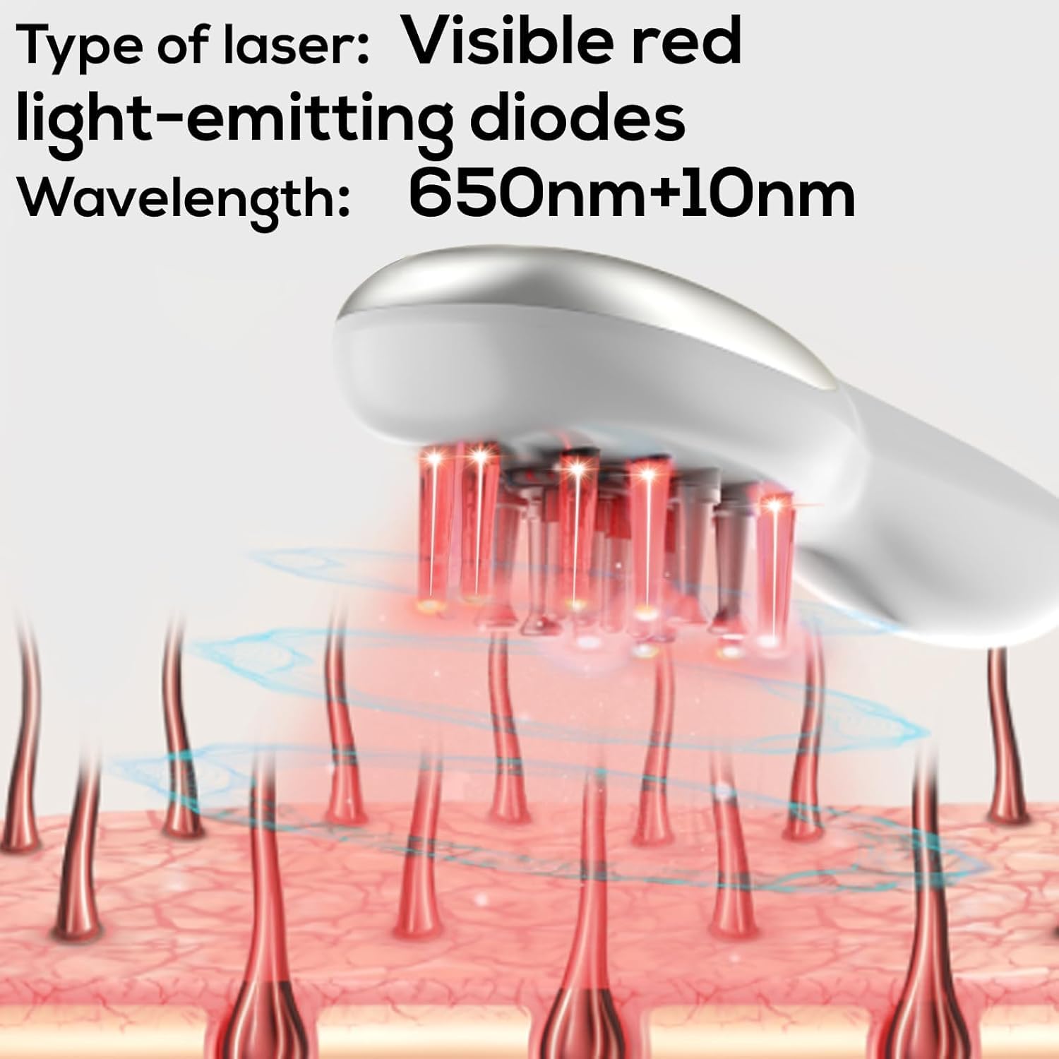 Vavis Lasercomb-001 diode array with seven diodes for targeted light delivery
