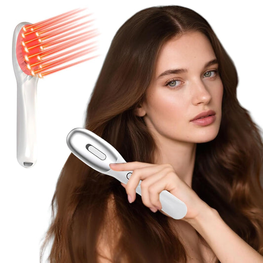 Vavis Lasercomb-001 front view showing compact handheld design for home use