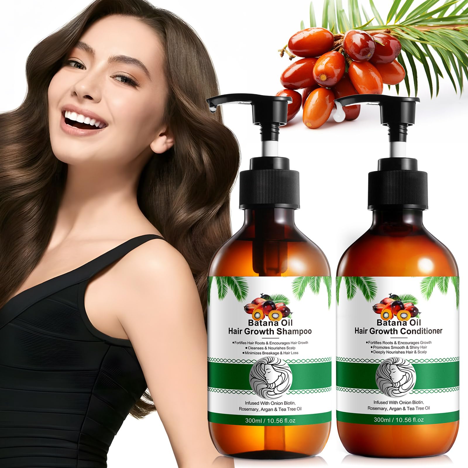 Vawcrn Batana Oil Shampoo bottle demonstrates a hydrating cleanse for dry hair