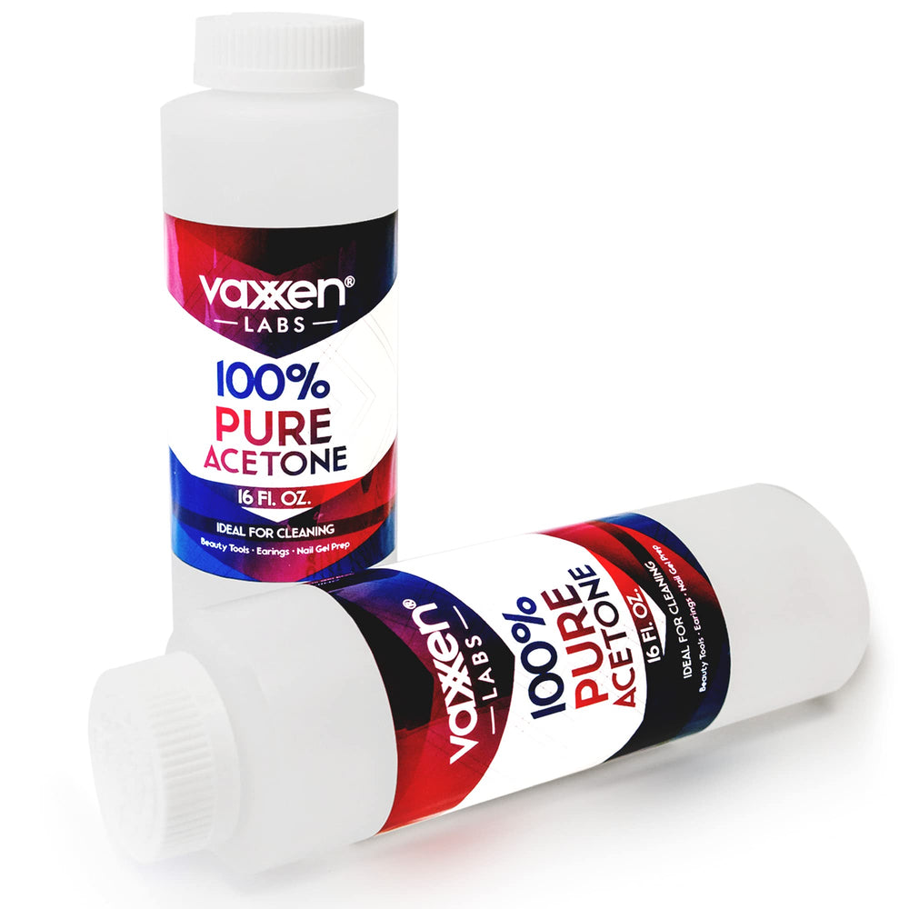 Vaxxen Labs acetone ideal for home removal using cotton for easy cleanup.