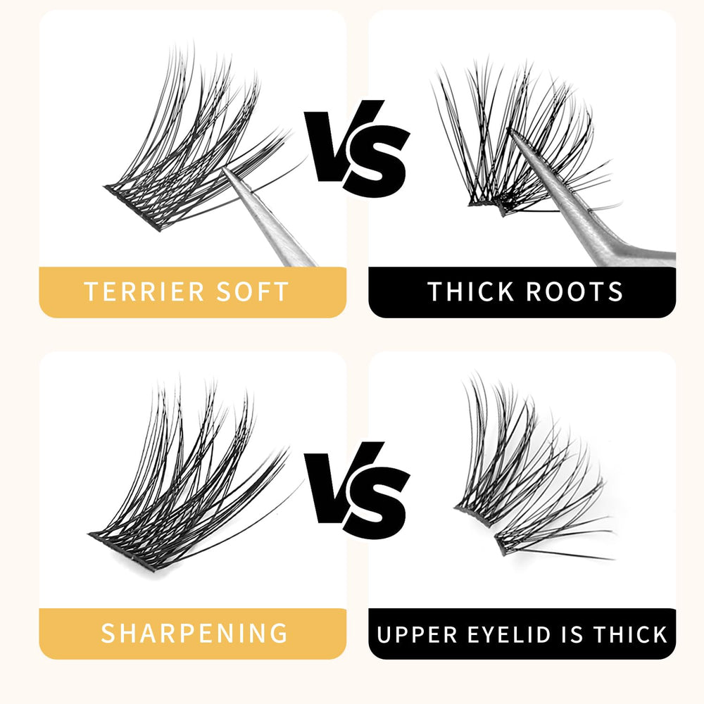 120 lash clusters provide full, lightweight volume for comfortable wear