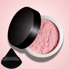 Vbolre Pink Blurring Powder compact delivers a matte, shine-free finish for natural-looking skin.