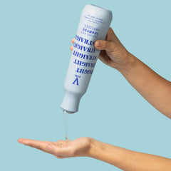 V&Co Straight Hair Shampoo packaging highlights up to 65% recycled materials