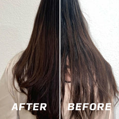 V&Co Straight Hair Shampoo image showing smooth hair and radiant shine