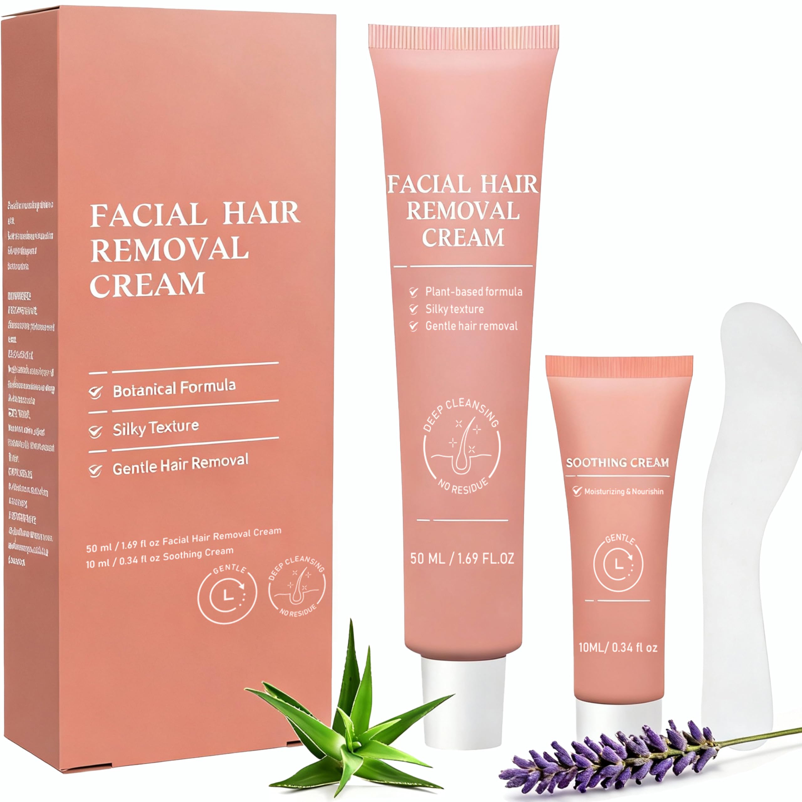 Veakson facial hair removal cream bottle for quick, gentle depilation.