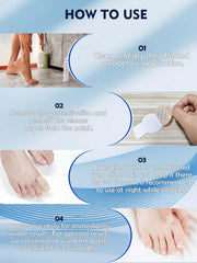 Vealvion Nail Patches applied to the nail for a smoother appearance